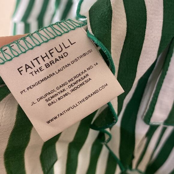 Faithfull The Brand Zeus Striped Wrap Skirt - Picture 7 of 8